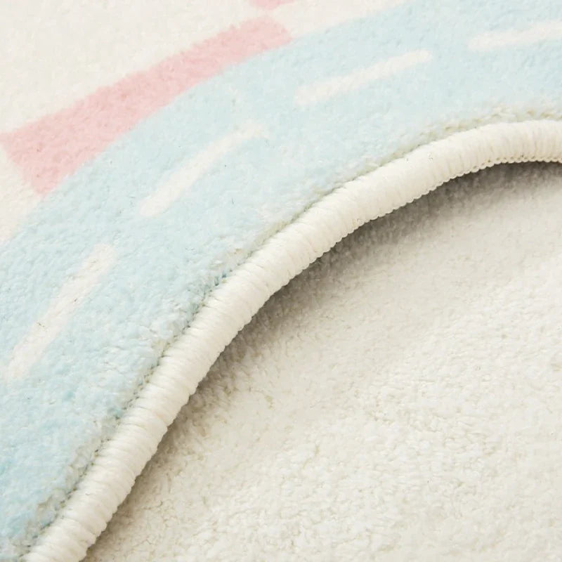 Flower Pattern Carpets for Living Room Thickend Plush Bedroom Decor Carpet Fluffy Soft Bedside Floor Mat Washable Cloakroom Rug