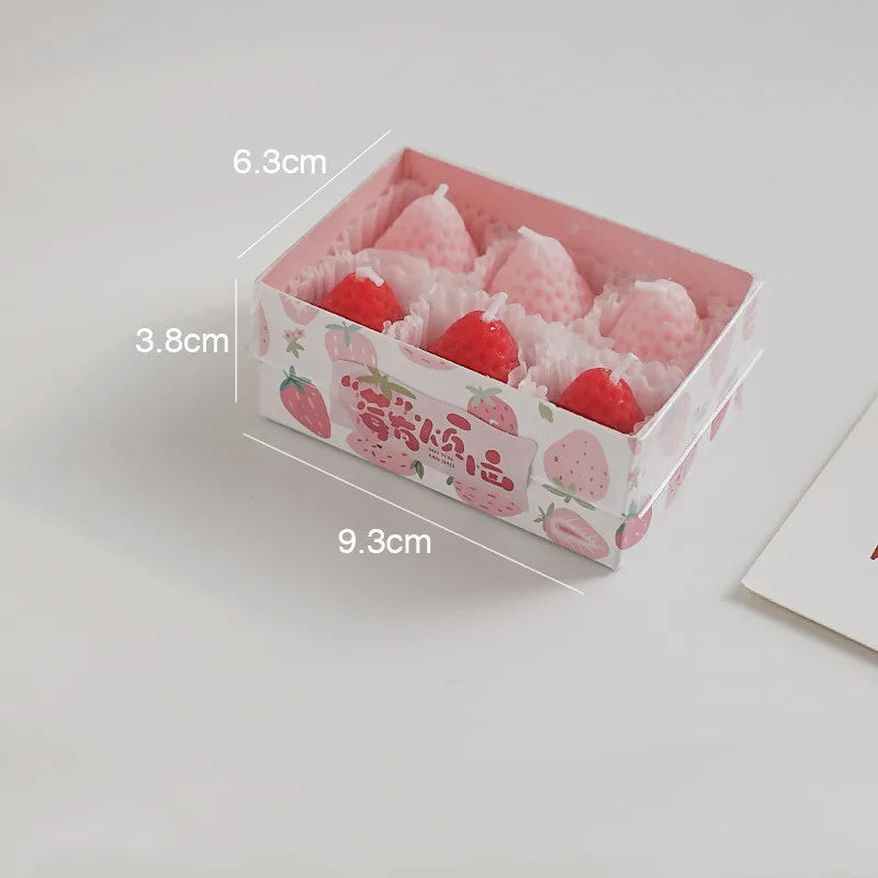Mini Strawberry Scented Aromatherapy Candles
