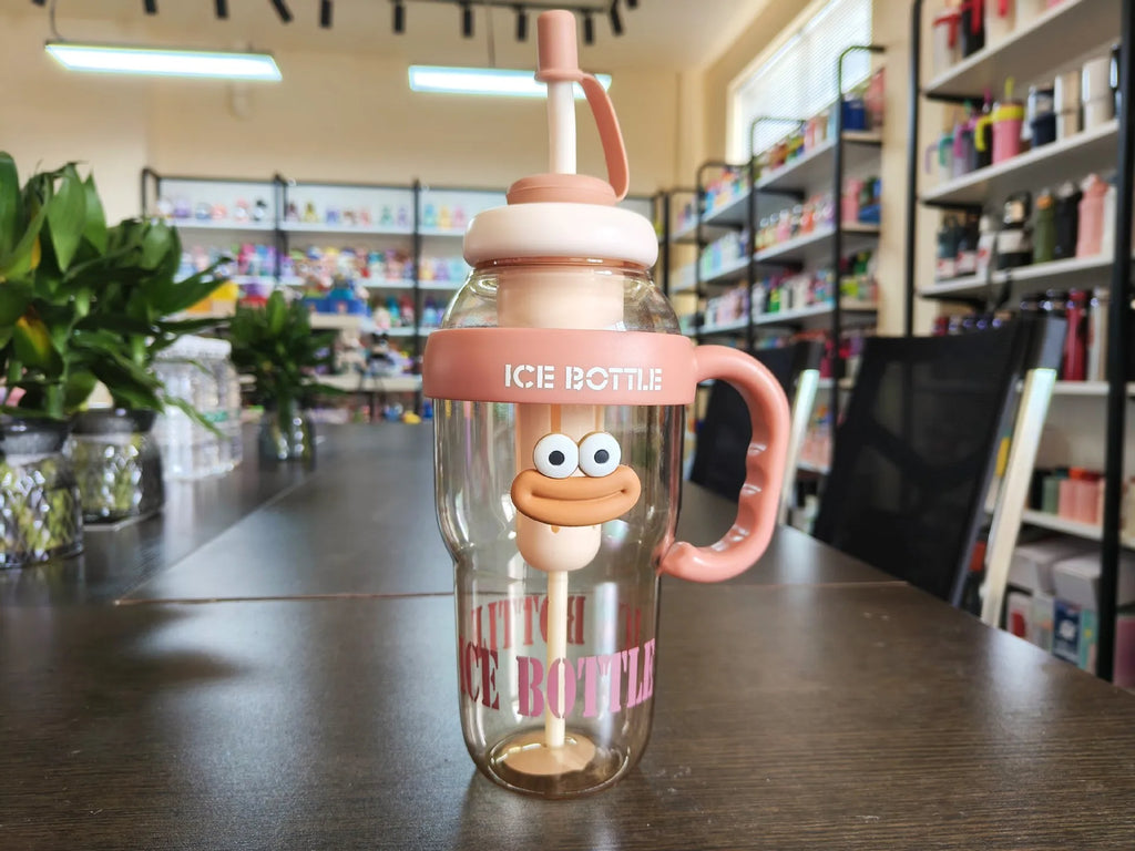 Sanrio Water Cup Hello Kitty  Anime Straw Cup Cartoon Cute Large Capacity Outdoor Activities Portable Tea Separation | 1300ML