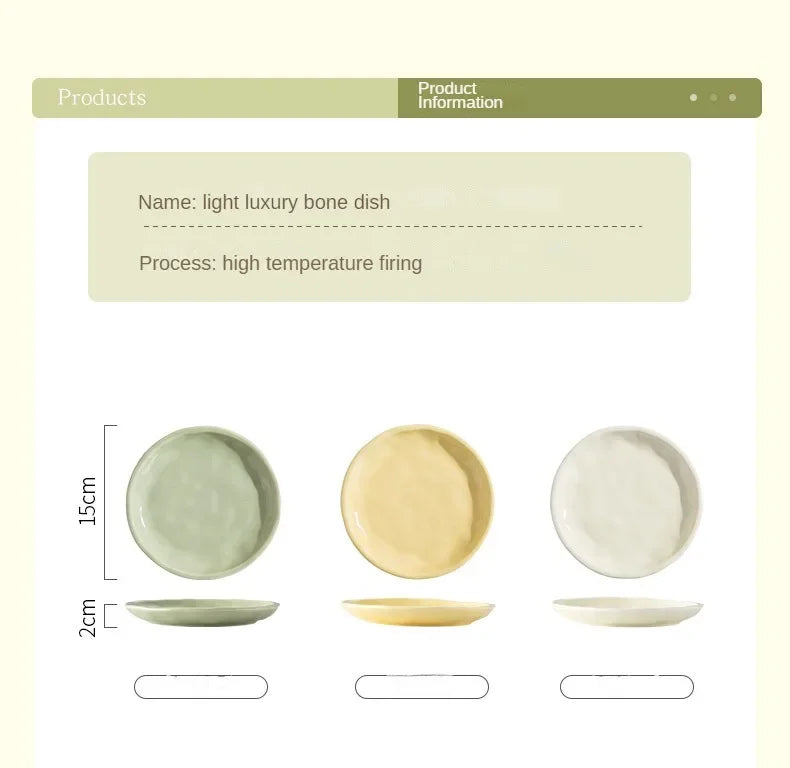 Luxury Ceramic Snack Plate