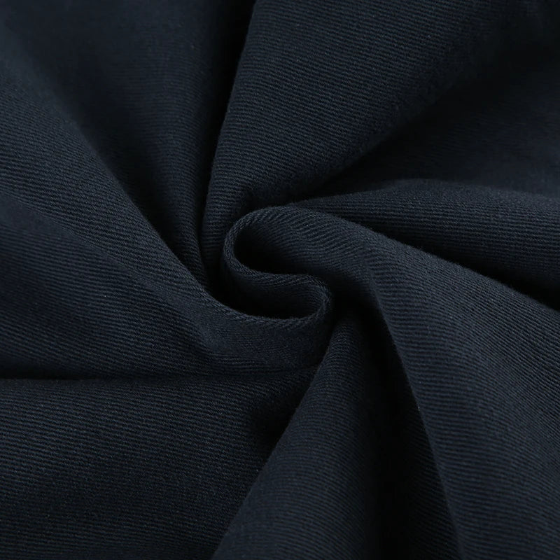 Casual Loose Rivet Jeans Wide Leg Pants Basic Low-Waisted Straight Pants Streetwear