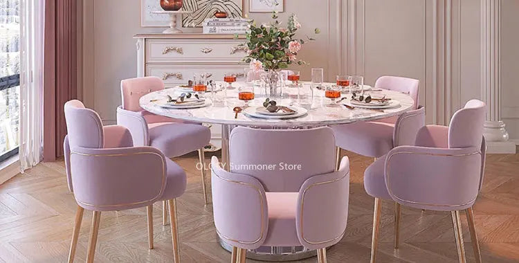 Pink Velvet Relaxing Chair Arm Single Furniture