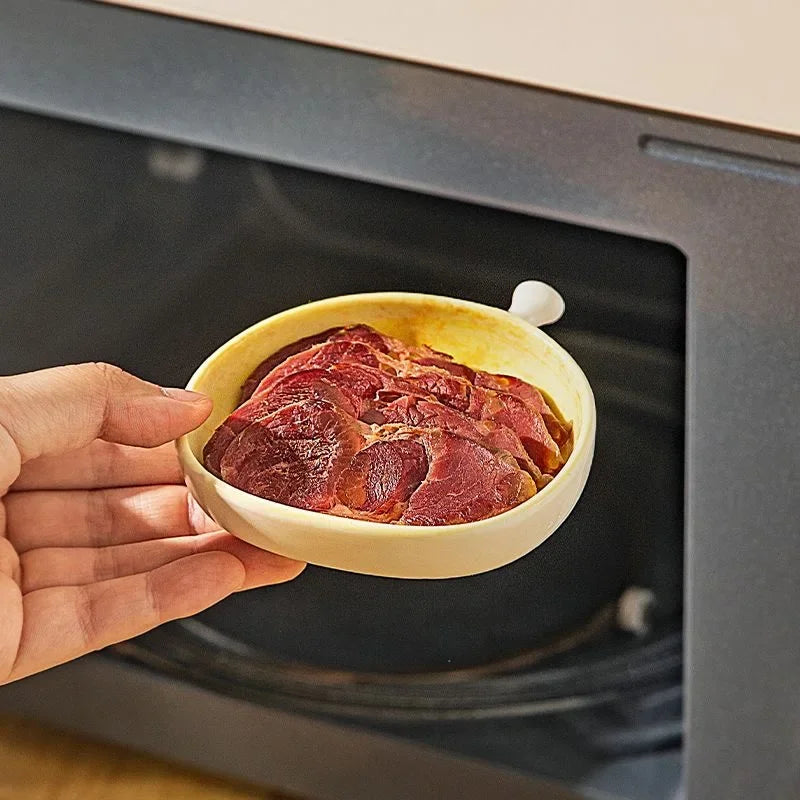 Croissant Plate Ceramic Seasoning Disc Creative Dipping Sauce Plate Cute Dessert Plate and Irregular-shaped Butterfly