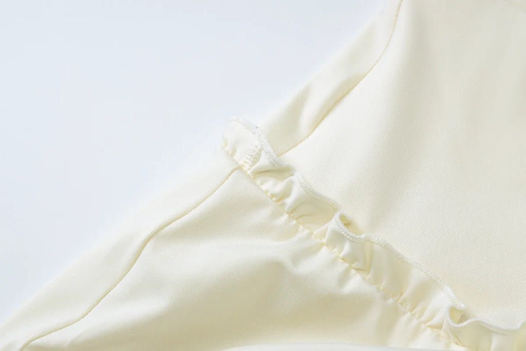 Sexy Elegant Ruched 2 Piece Skirt Set Lace Up Ruffles Patchwork Crop Top Tiered Maxi Skirt Matching Set