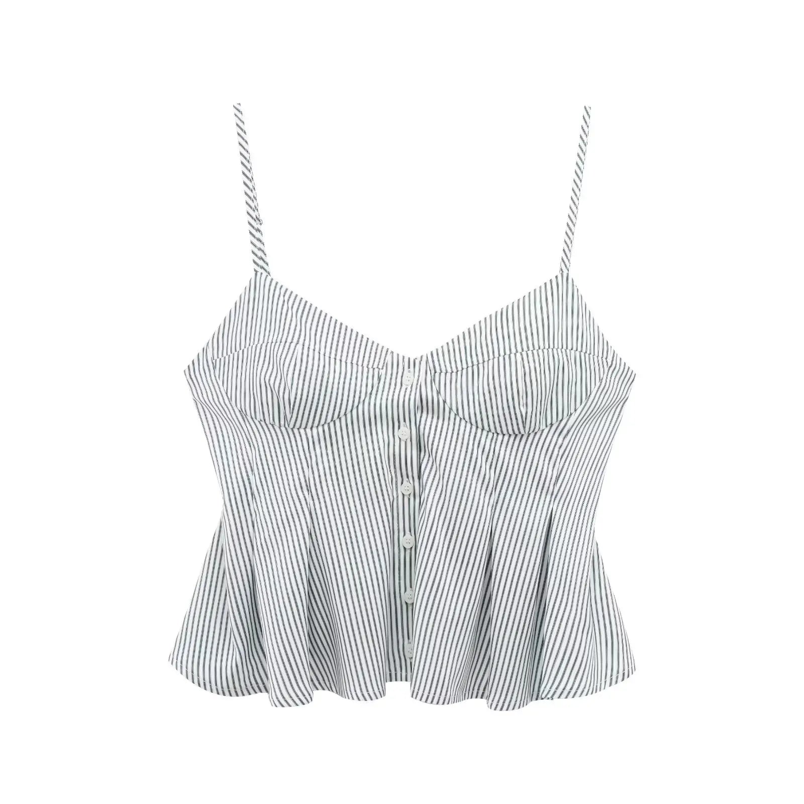 Women's Poplin T-Shirt Tops Summer New Sexy Camis Tank For Ladies Fashion White Color Short Chic Casual Party Top