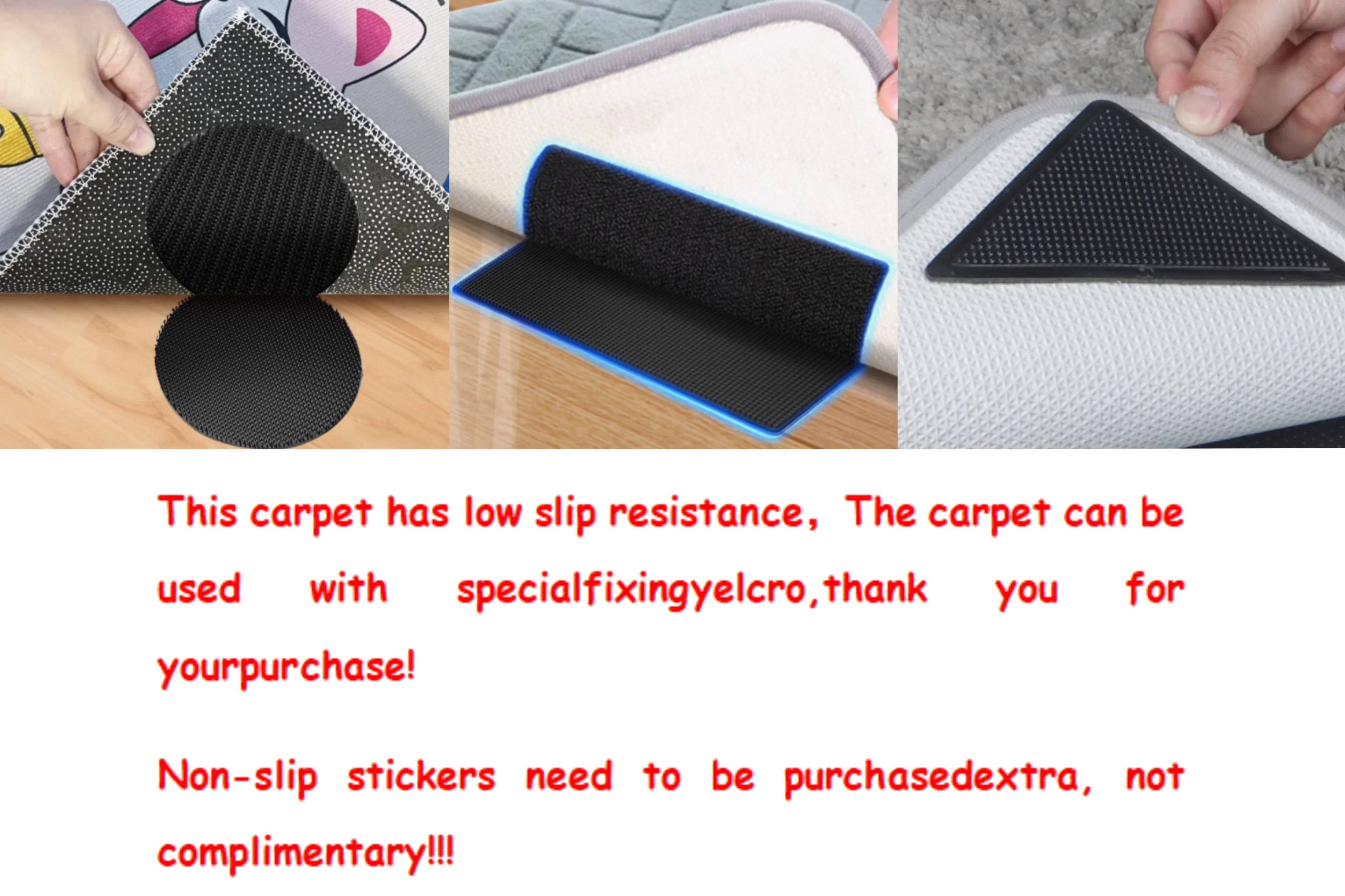 Daisy Pattern Bedroom Flannel Carpet Non-Slip Laundry Room Bedroom Kitchen Entryway Home Decoration