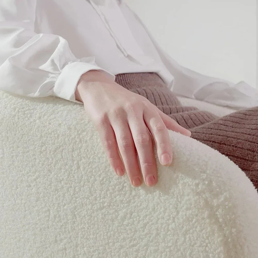 Sherpa Accent Chair Set with Plush Cushioned Armrests - Soft Furry Lounge Chairs for Living Room, Bedroom & Office 2-Piece