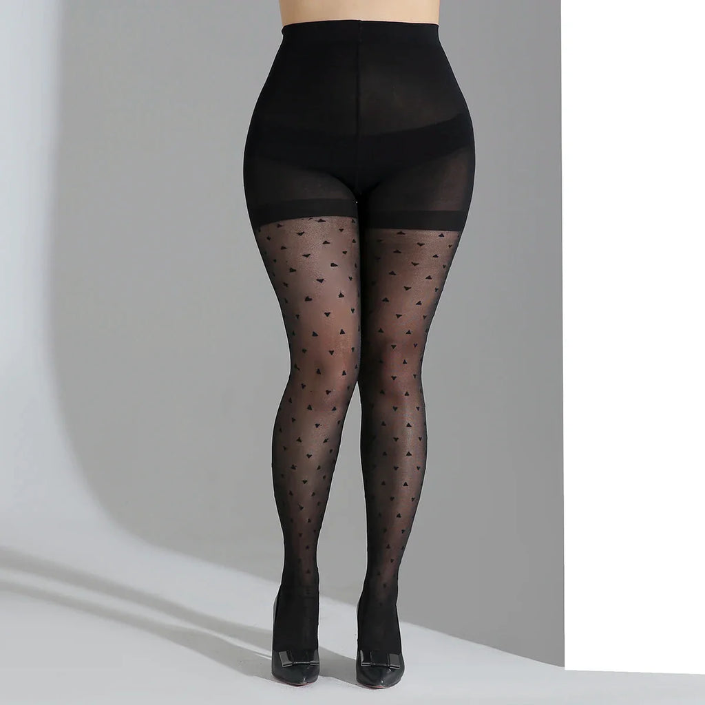 Plus Size Women Sexy summer Breathable High Quality Patterned Fashion Versatile  Elastic New Long Socks