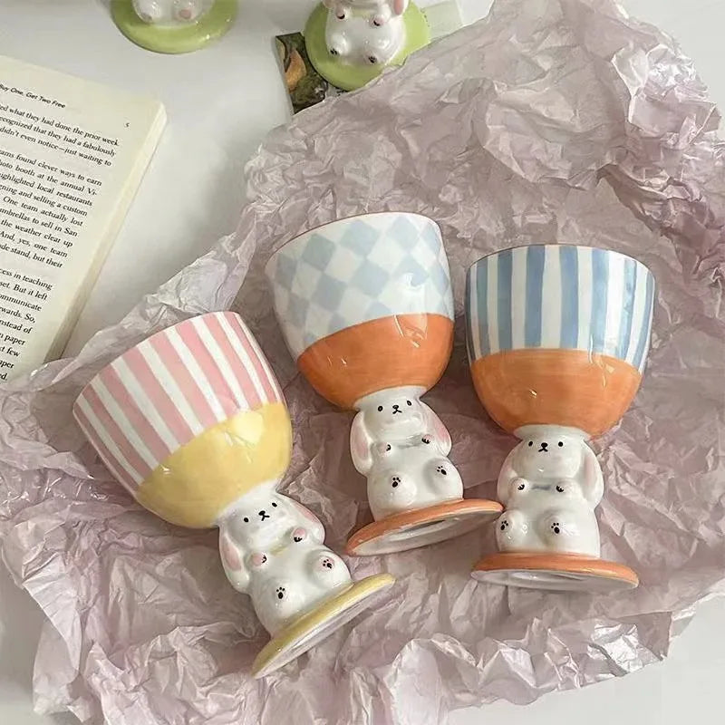 Ceramic Cup 3D Fun Cute Afternoon Tea Ice Cream Dessert Plate