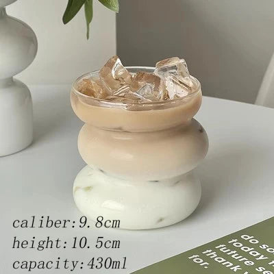 Clear Heat Resistant Glass Coffee Mug