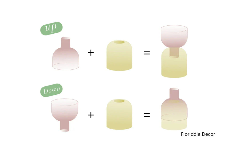 Set Mini Vases Terrarium Hydroponic Plant Pot Glass Vase