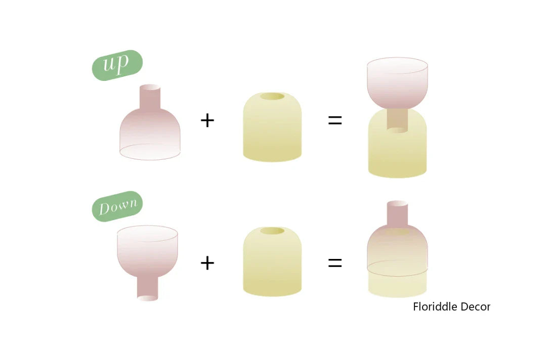 Set Mini Vases Terrarium Hydroponic Plant Pot Glass Vase