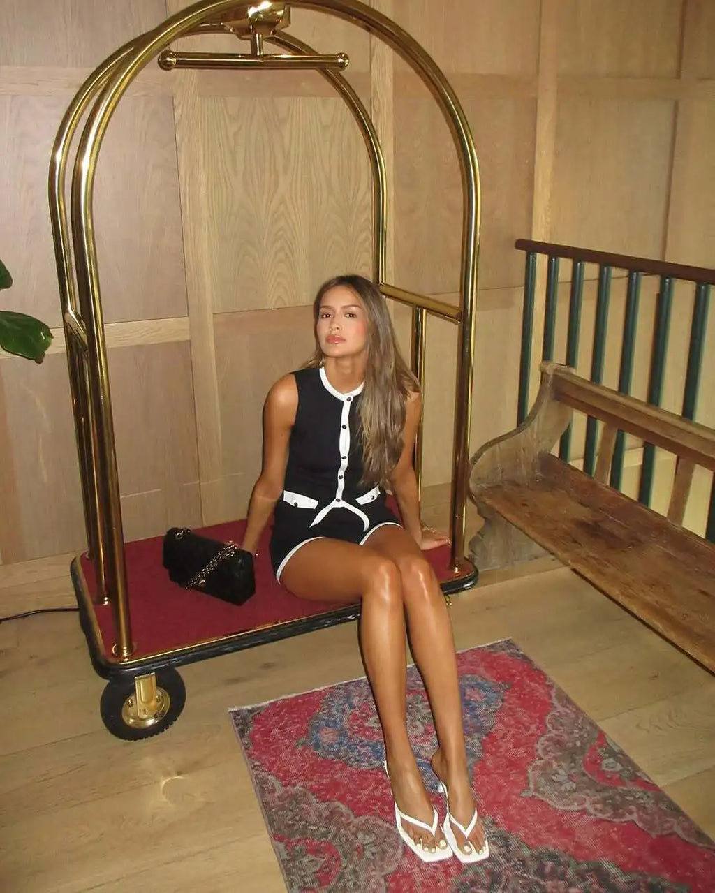 Women's Elegant Short Sets Sexy Fashion Patchwork Slim Knitted Holiday Outfits Summer Top and Mini Shorts Two Piece Set