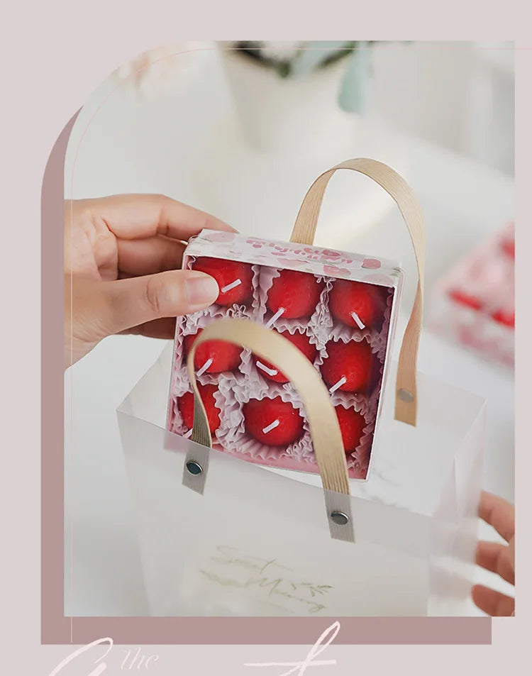 Mini Strawberry Scented Aromatherapy Candles