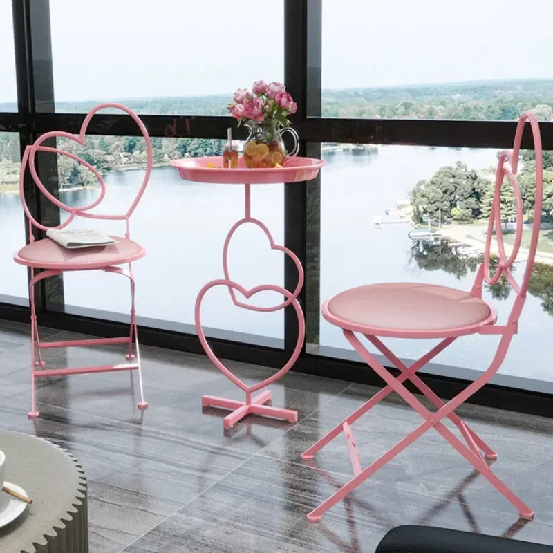 Romantic Pink Web Tables And Chairs