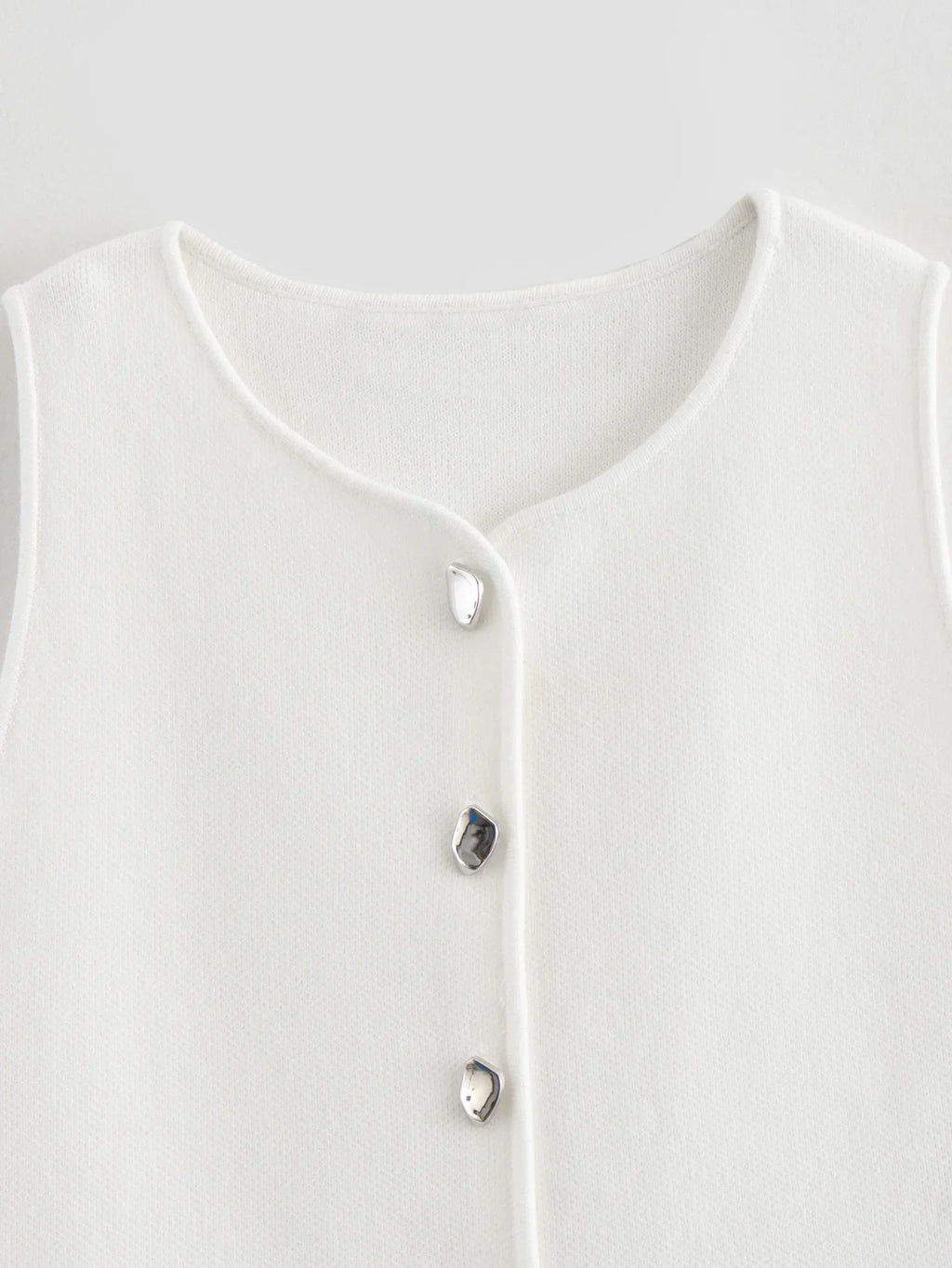 Knit Crop Top Women Button Short Tops Woman Summer Tanks Camis Tops for Women Streetwear Vest Tank Top Female