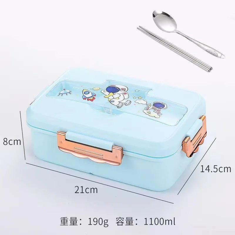 Cute Lunch Box for Kids With Compartments Bento Lunchbox School Child Leakproof