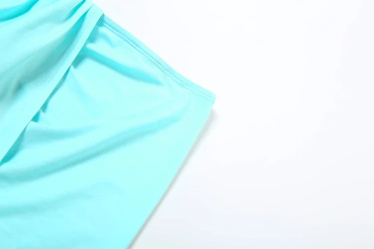 Sexy Women 2 Piece Set Coquette Hot Hollow Pleated Mini Tanks+Cross Maxi Skirts