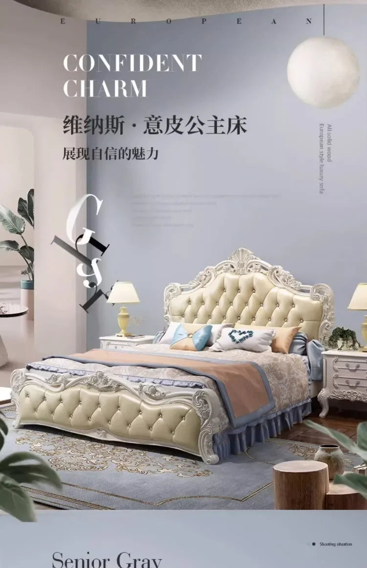 Luxury Frame Double Bed Furniture Sets