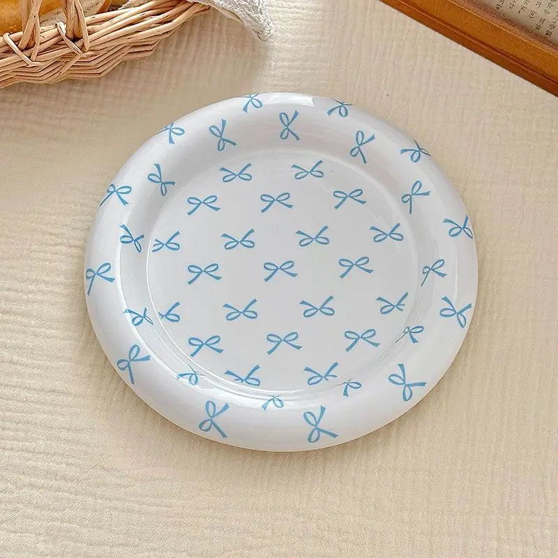 Girl Heart Bow Plate