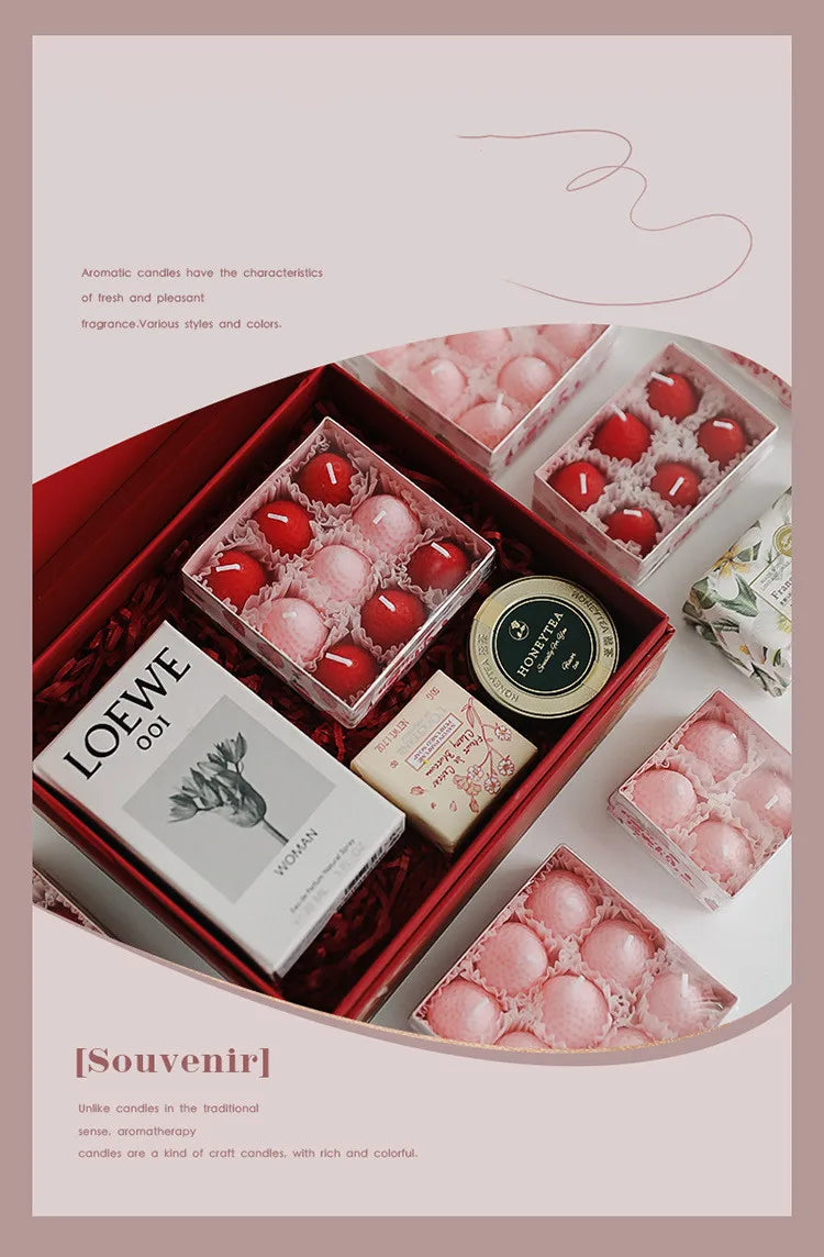 Mini Strawberry Scented Aromatherapy Candles