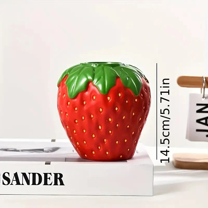 Creative Strawberry Shaped Vase for Flower Arrangement Living Room Home Decoration Flower Pot