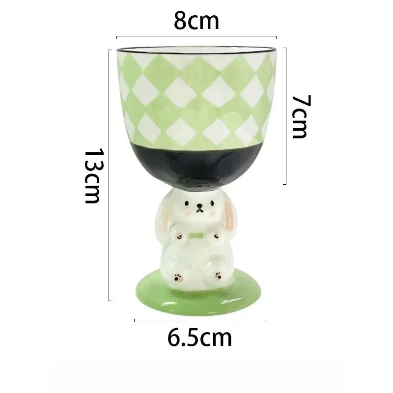 Ceramic Cup 3D Fun Cute Afternoon Tea Ice Cream Dessert Plate