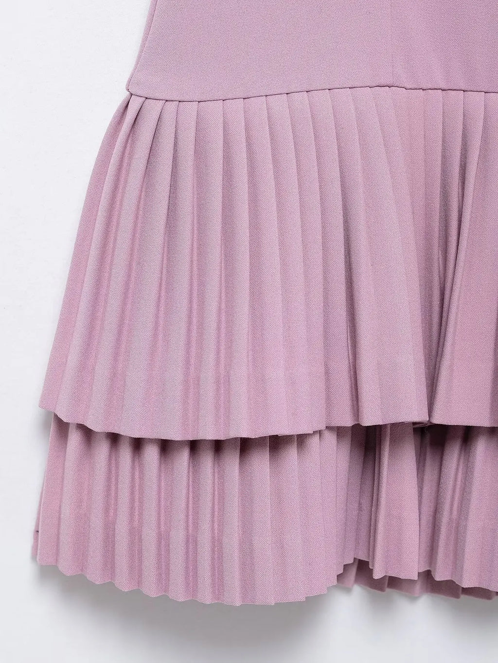 Elegant Women Solid Pleated Mini Dress Square Collar Backless Folds Slim Dress Fashion Sleevelesss