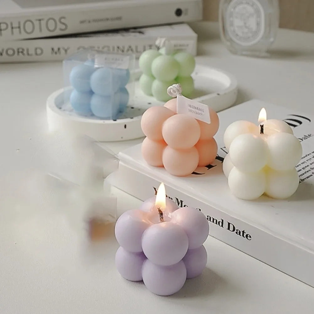 Mini Magic Cube Aromatherapy Candle For Home Decor Creative 1pc