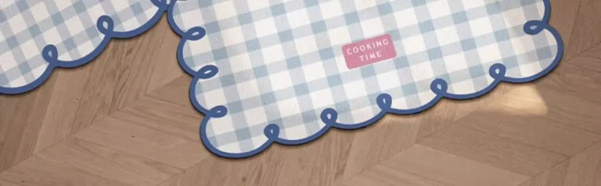 Simple Checkerboard Kitchen Special Dialgae Mud Absorbent Anti-Fouling Anti-Slip, Dirt-Resistant Carpet Home Decor