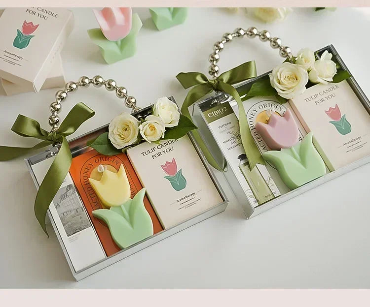 Tulip Aromatherapy Candle Fragrance Flower Shaped Candle Gift