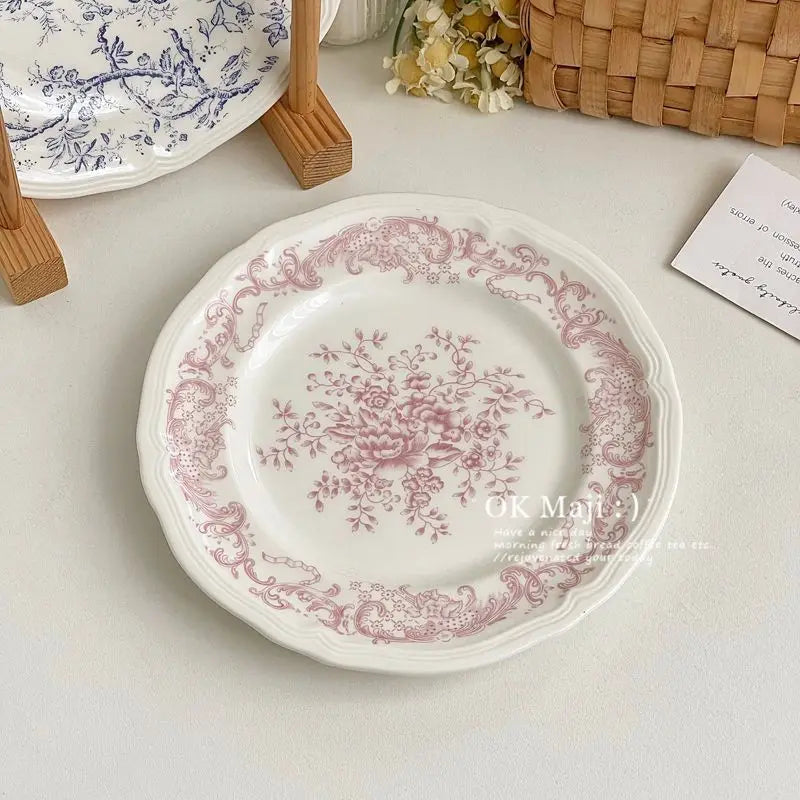 French Flat High-grade Saucer Ceramic Plate