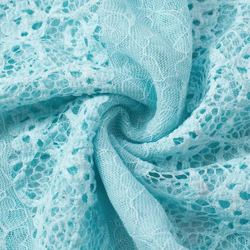 Woman Clothes Lace Tank Tops Sexy Deep V-neck See-through Sleeveless Blue T Shirt Female Corset Crop Top Party Clubwear