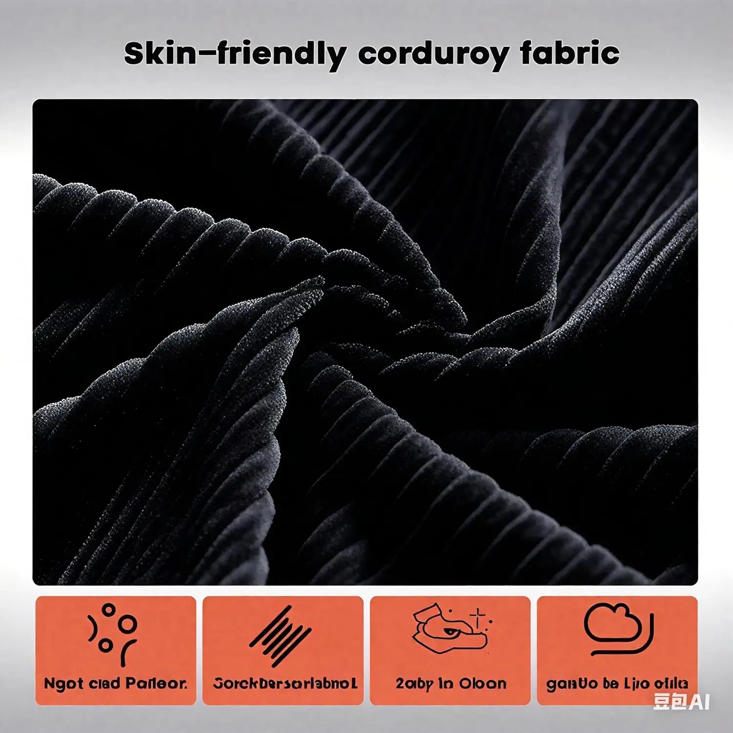 Combination Modular Sofa Living Room Folding Sofa Bed Convertable Corduroy Couch Floor Sleeper 4-in-1 Comfy Foldable Lazy