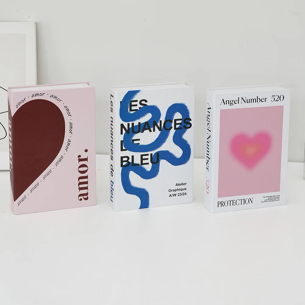 Fashion Series Fake Book Decoration Coffee Table Decoration Living Room Fashion Prop Books Home Decoration Model Room Home Decor
