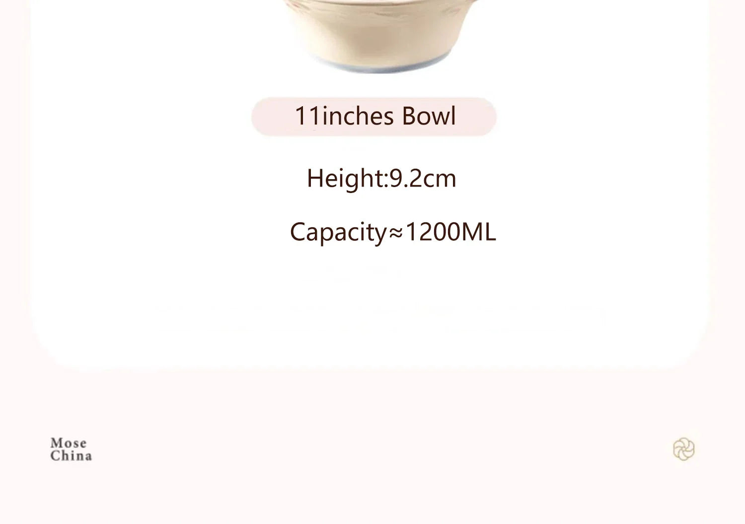 Cute Pattern Ceramic Plates Print Round Deep Tableware