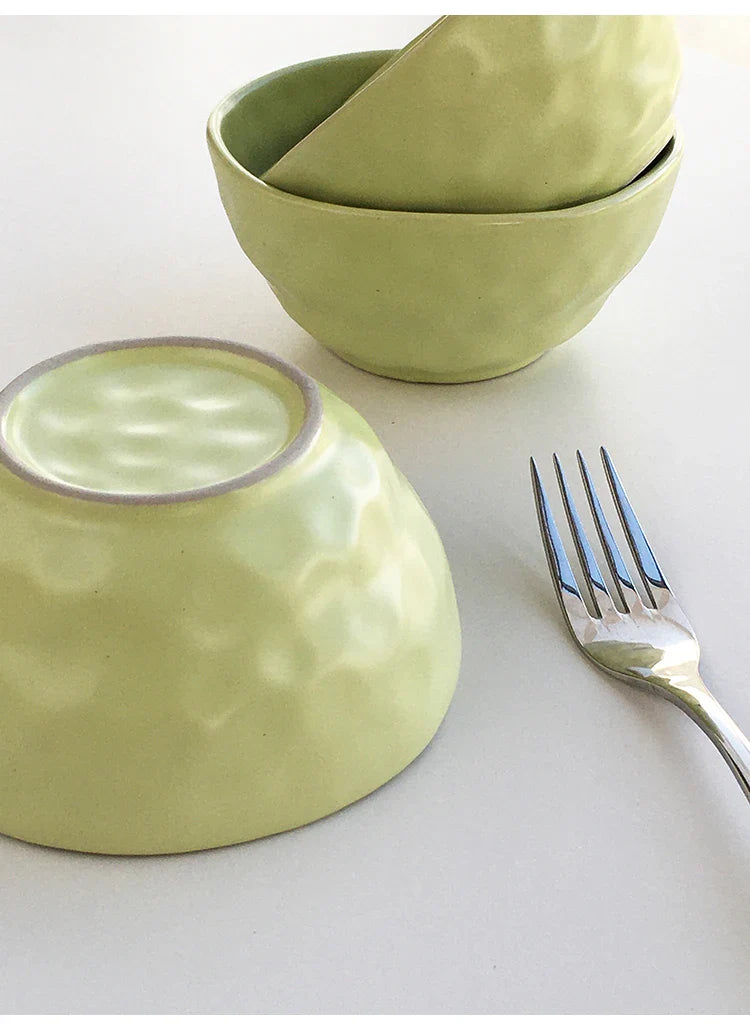 Porcelain Style Modern Simplicity Solid Color Bowl