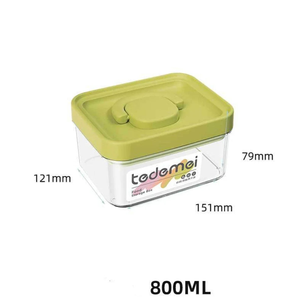 New With Lids Food Storage Box Large Capacity Moisture-proof Stackable with Handle Sealed Storage Pots Kitchen