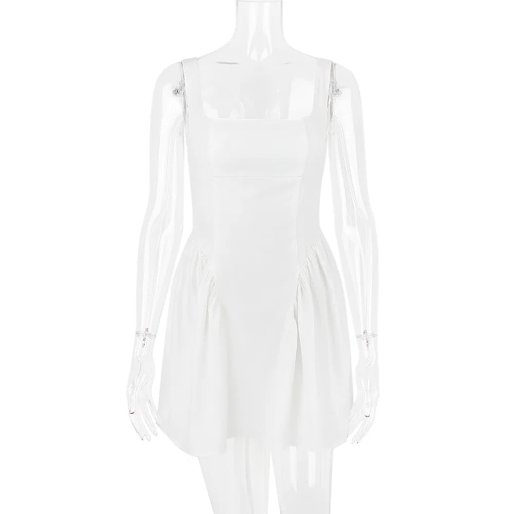 Mini Backless A Line Dress Sexy Big Bow Dress Casual Women Dress