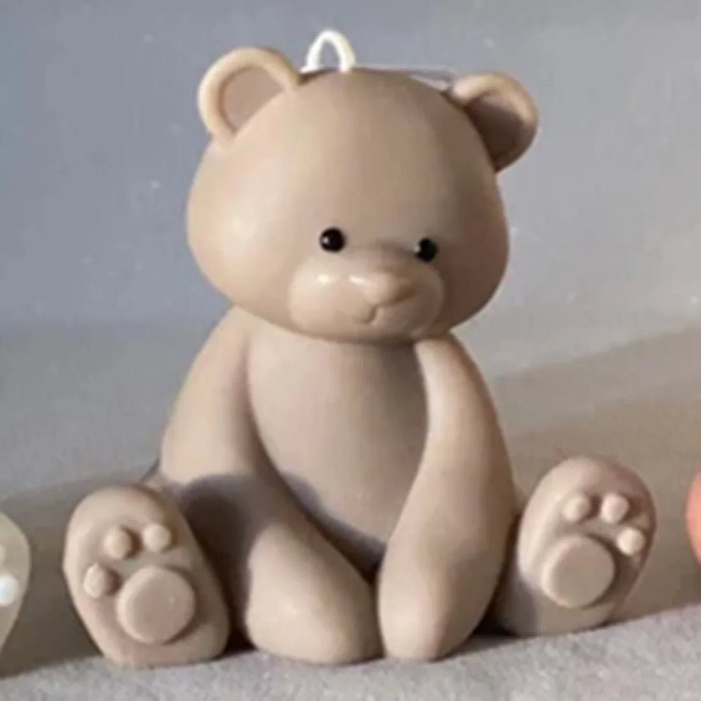 Sitting 3D Bear Scented Candle Handmade Cute Soy Wax Animal Aroma Candle Home Decor