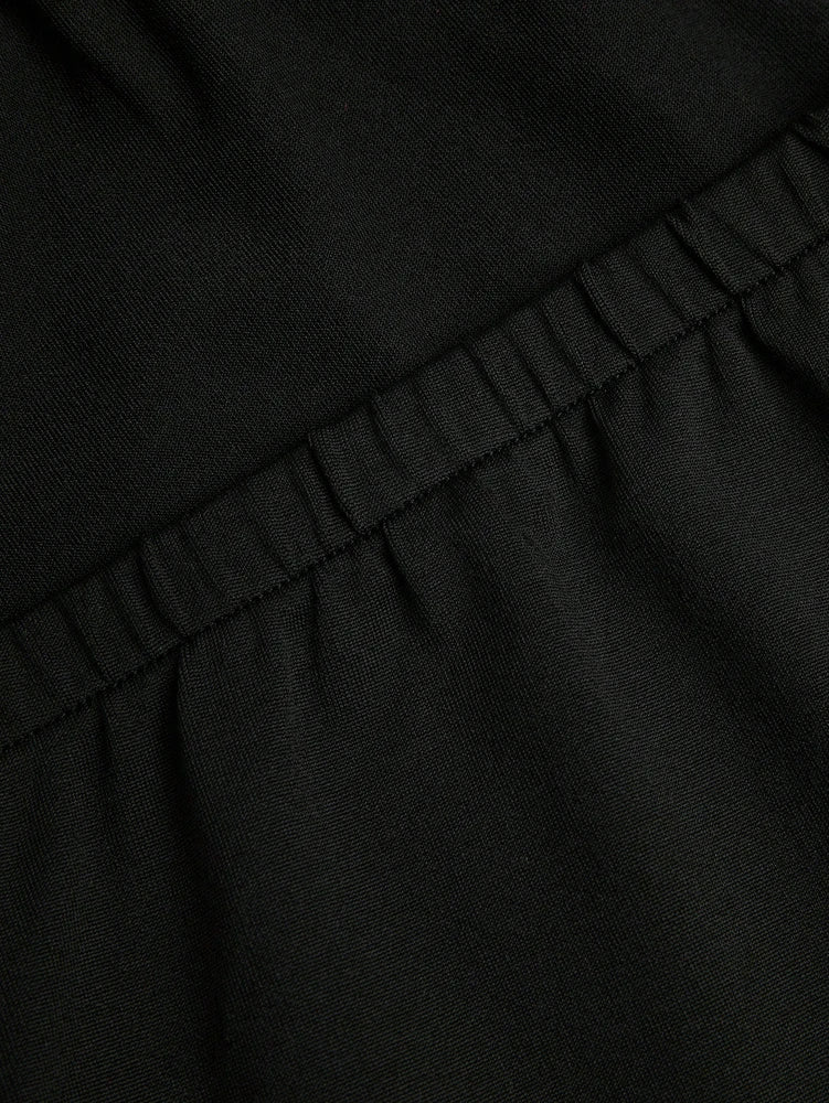 Plus size Women's Elegant tie with Bow Tie Tops Y2K Suit Breastplain Solid Colour Slim Sexy Polyester T-Shirt