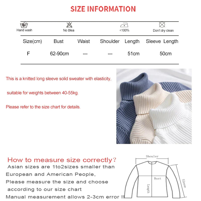 Women Fall Turtleneck Sweater Knitted Soft Pullovers Cashmere Jumpers Basic Soft Sweaters For Women Autumn Winter
