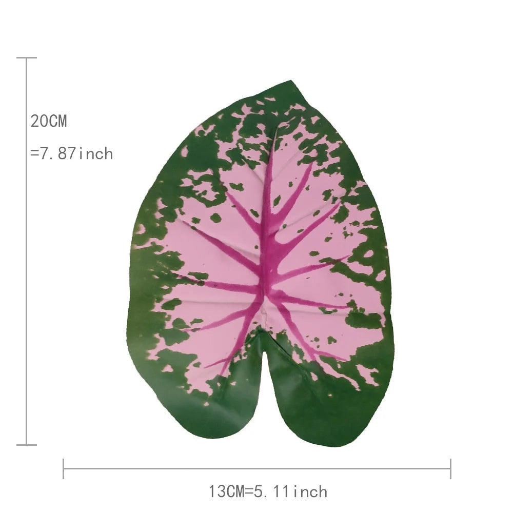 Pink Leaf Potted Plants Fake Artificial Plants Decoration Artificial Flower Simulation Ornament For Home Decor Party Wedding Dec
