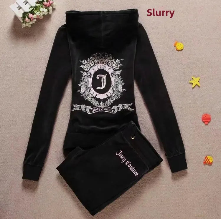 Slimming Casual Velvet Two-Piece Set Yoga Wear