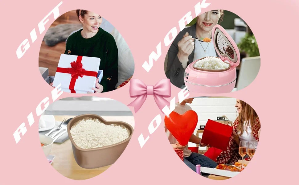 Pink Rice Cooker, Smart Rice Cooker 8 Cup With Delay Preset Timer And Auto Thermostat, Keep Food Warm