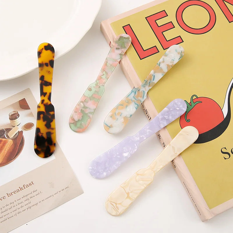 Natural Acrylic Spoons Crafted Kitchen Tableware