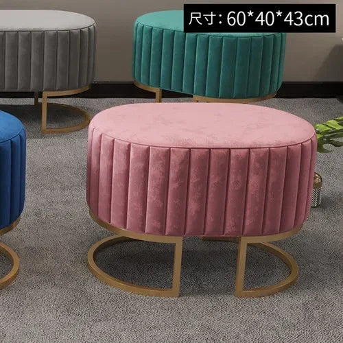 Ottomans Minimalist Shoe Portable Stools Cafe Viila Vanity Stool Home Furniture Portable Stool
