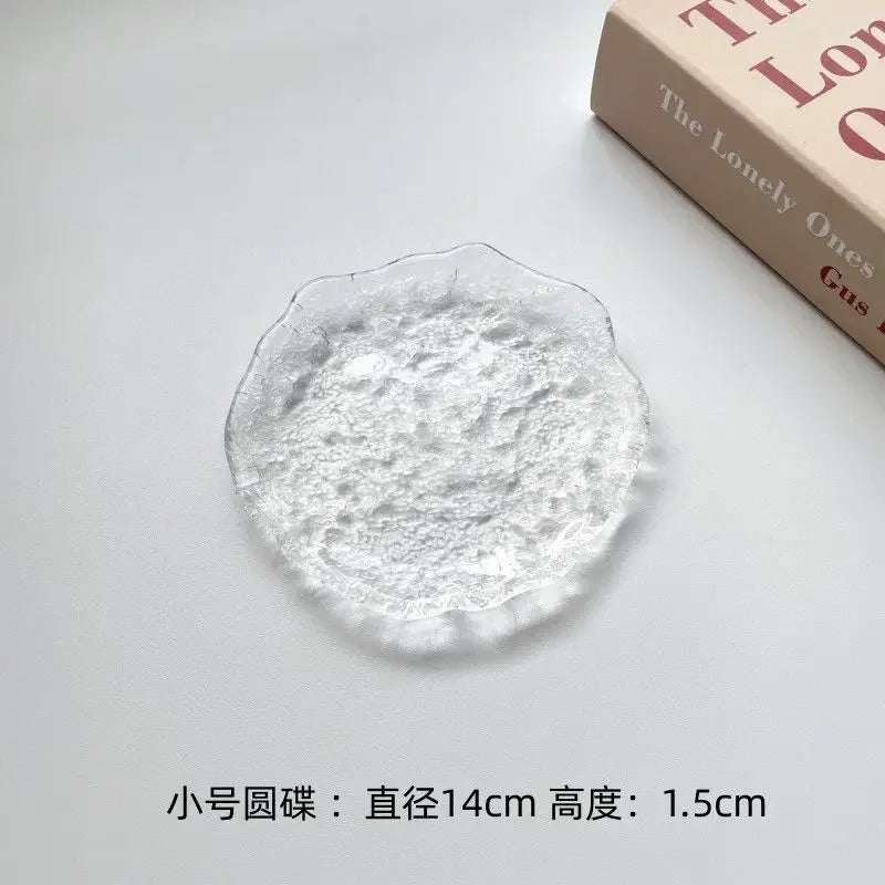 Clear Glass Cake Plate