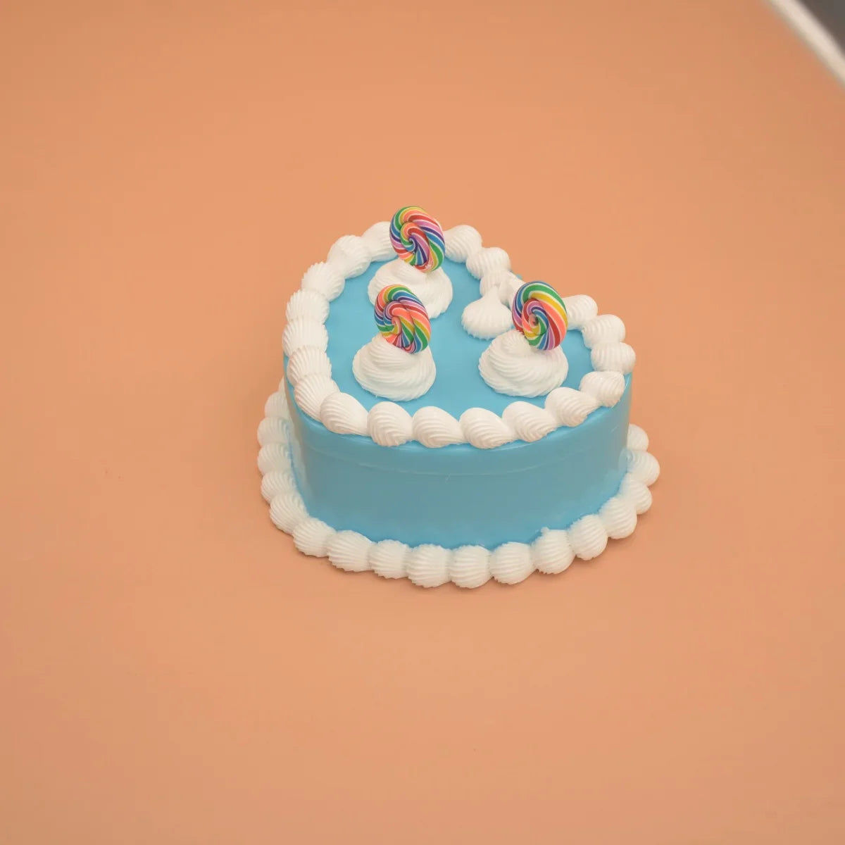 Room Decor Aesthetic Heart Shaped Jewelry Box for Girls, Fake Pink Cake, Cute Kawaii Decorative Storage Room Decor