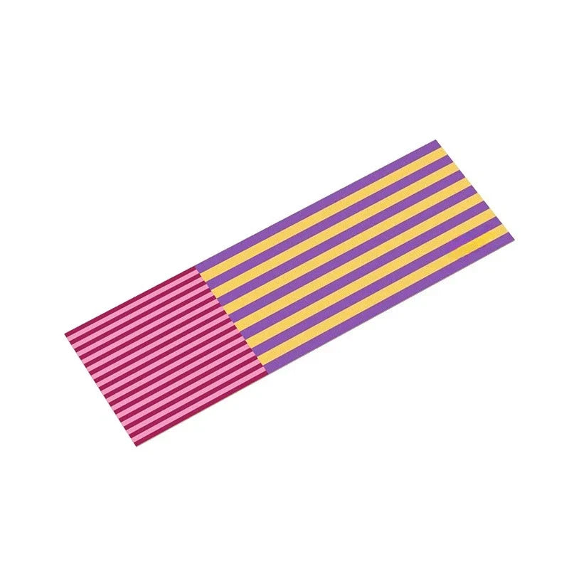 Kitchen Carpet PVC Waterproof and Oil-proof Carpet Easy To Clean Cushioning Rugs Artistic Striped Decorative Carpet Mats